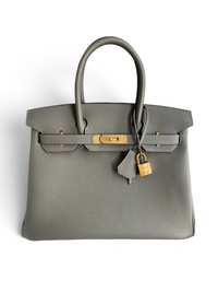 Birkin Togo Leather – Gris Asphalte with Gold Hardware