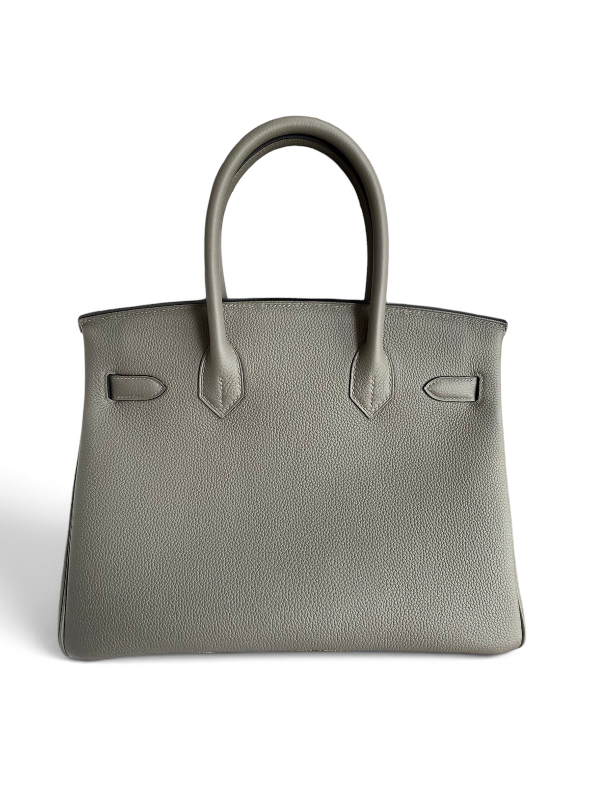 SWORD LUXURY gri renkli Togo deri Hermès Birkin 30 çanta, kutusu ve aksesuarlarıyla birlikte.