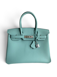 Birkin Togo Leather – Vert d’Eau with Palladium Hardware