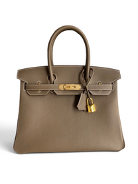 Birkin Togo Leather – Étoupe with Gold Hardware