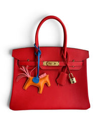 Birkin Togo Leather – Rouge Casaque with Gold Hardware