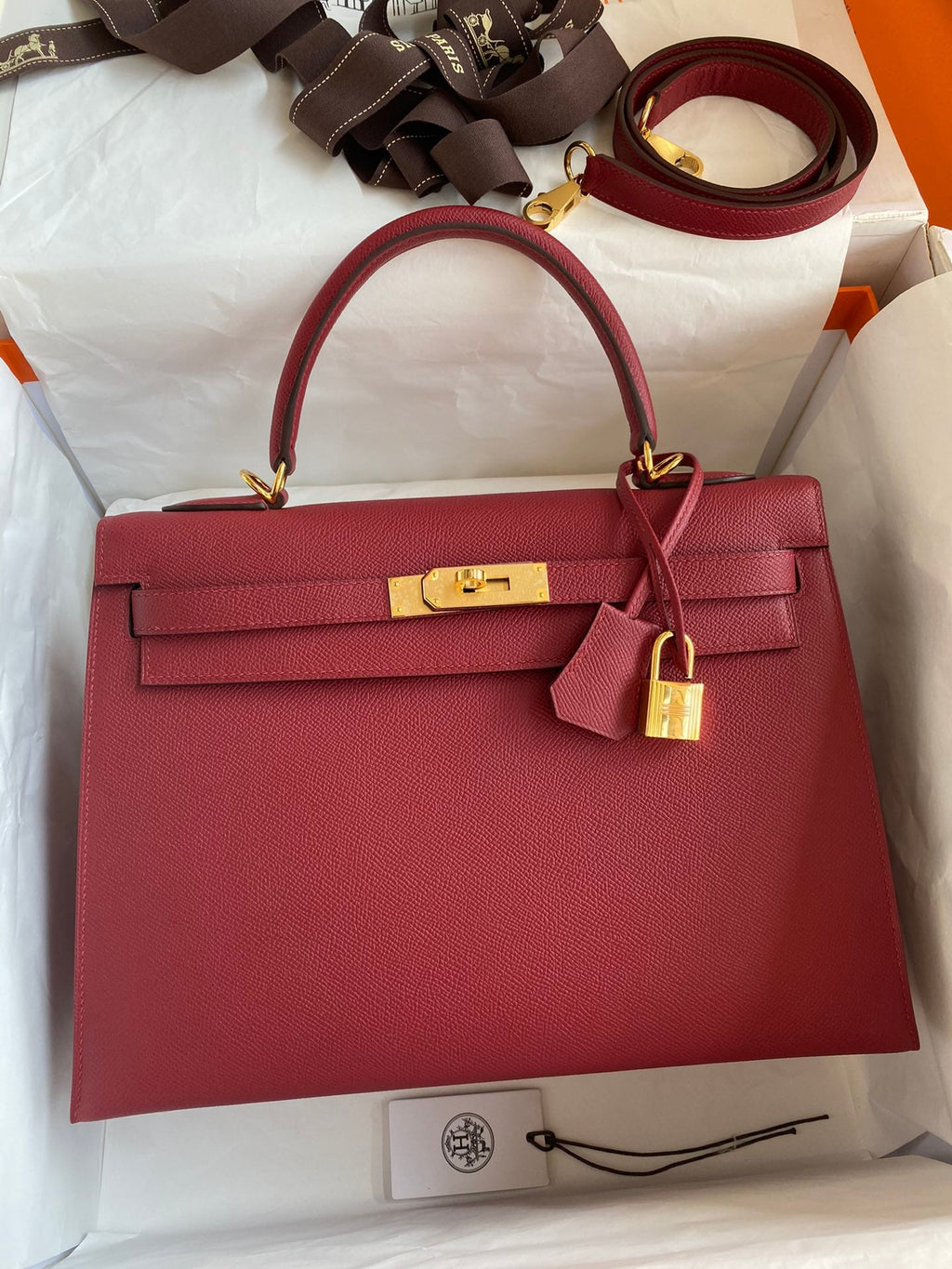 Kelly 32cm Epsom Leather Handbag