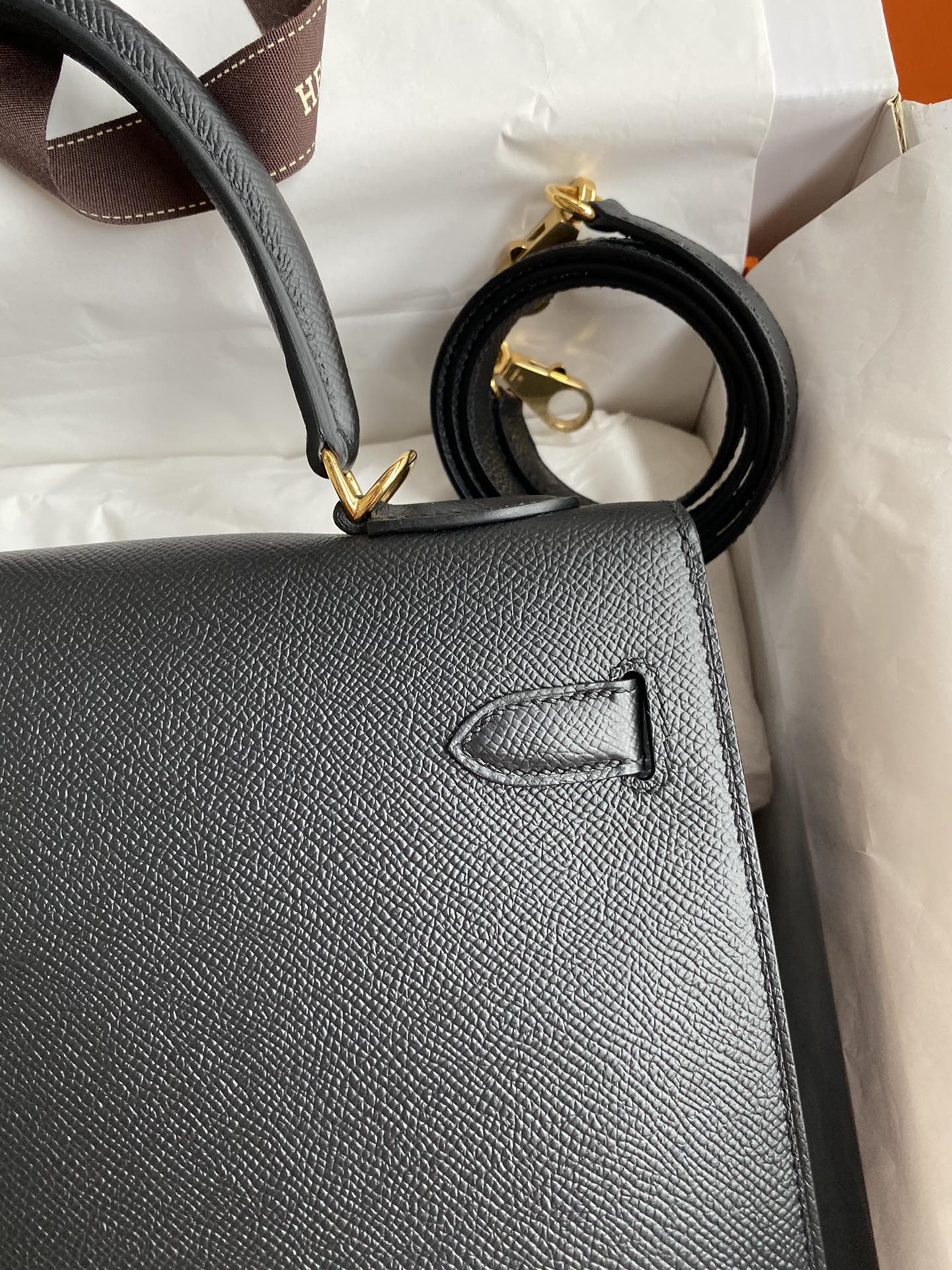 Kelly 32cm Epsom Leather Handbag