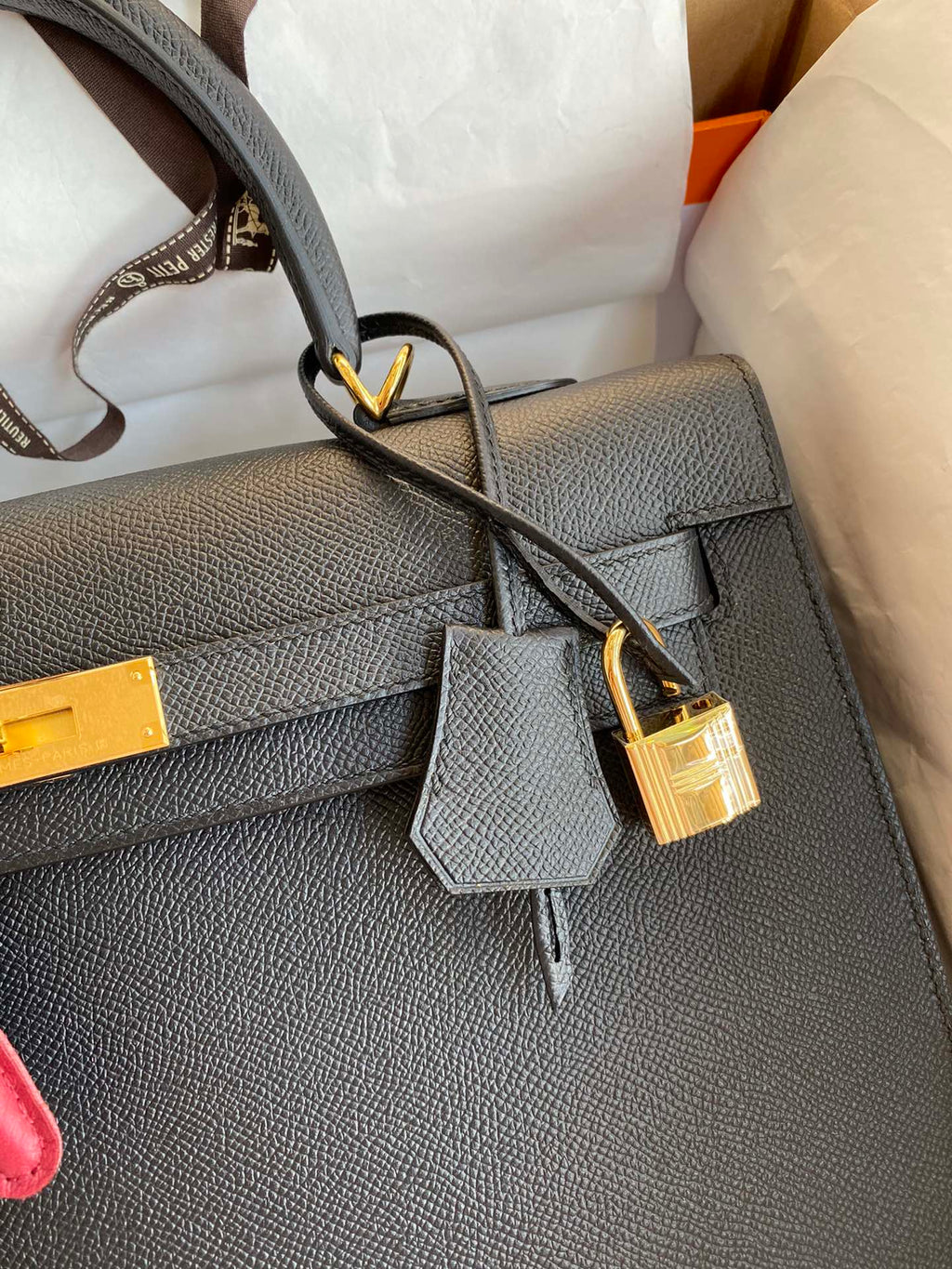 Kelly 32cm Epsom Leather Handbag