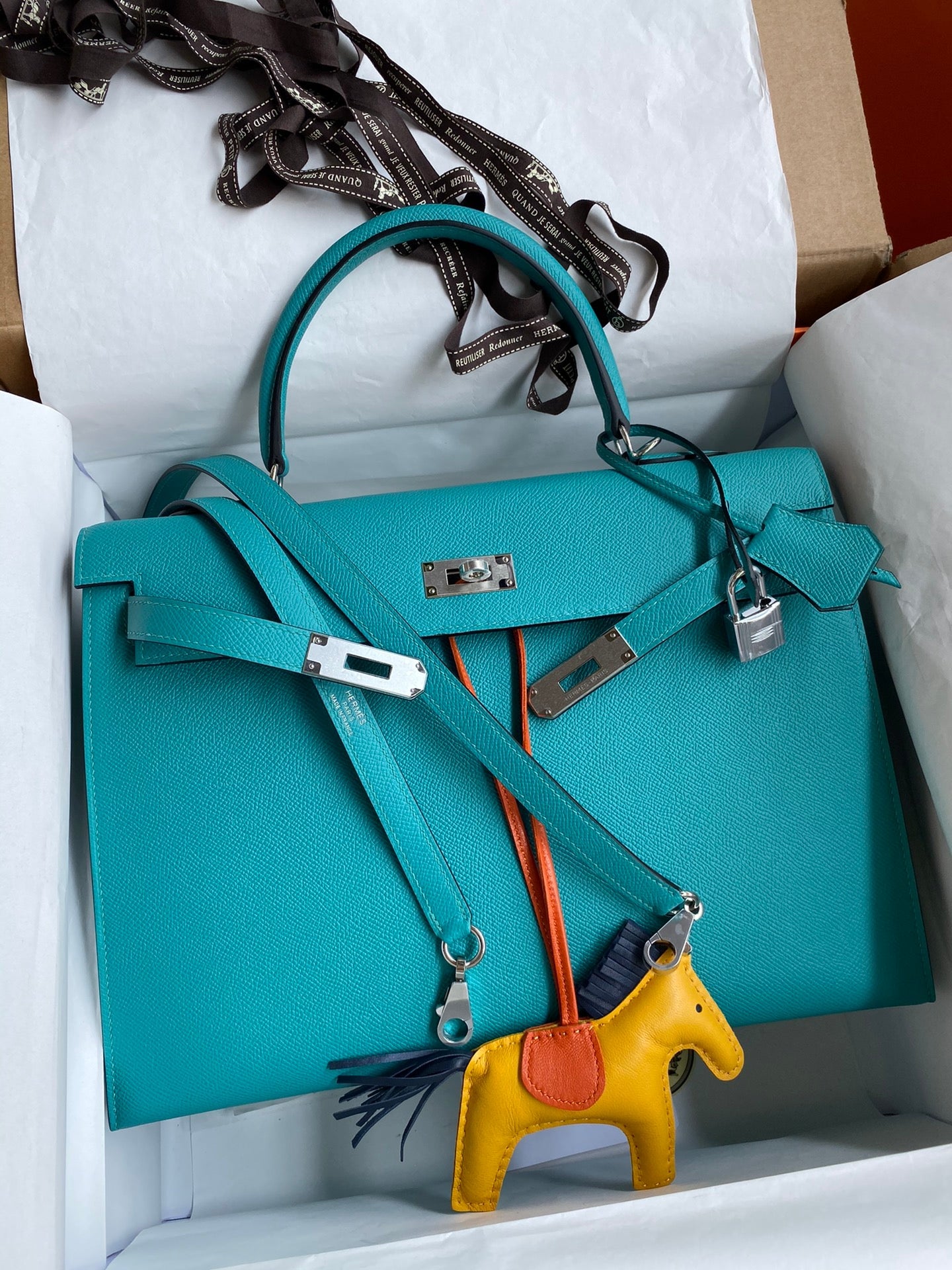 Kelly 32cm Epsom Leather Handbag
