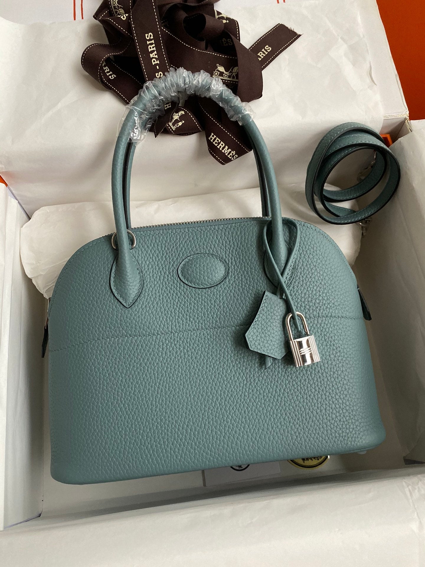 Bolide 27cm Togo Leather Handbag