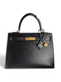 Kelly 32cm Box Leather Handbag