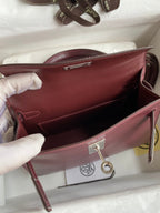 Mini Kelly 19cm Box Leather Handbag