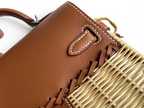 Kelly Picnic Bag 20 cm — Gold Brown / Silver Hardware image 7