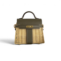 Kelly Picnic Bag 20 cm — Elephant Gray / Gold Hardware image 1