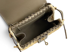 Kelly Picnic Bag 20 cm — Elephant Gray / Gold Hardware image 8