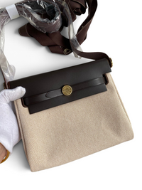 Mini Herbag 20 cm — Ebony / Gold Hardware