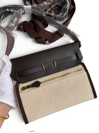 Mini Herbag 20 cm — Ebony / Gold Hardware image 2