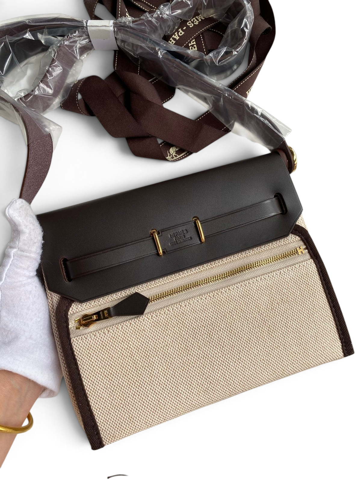 Mini Herbag 20 cm — Ebony / Gold Hardware image 2