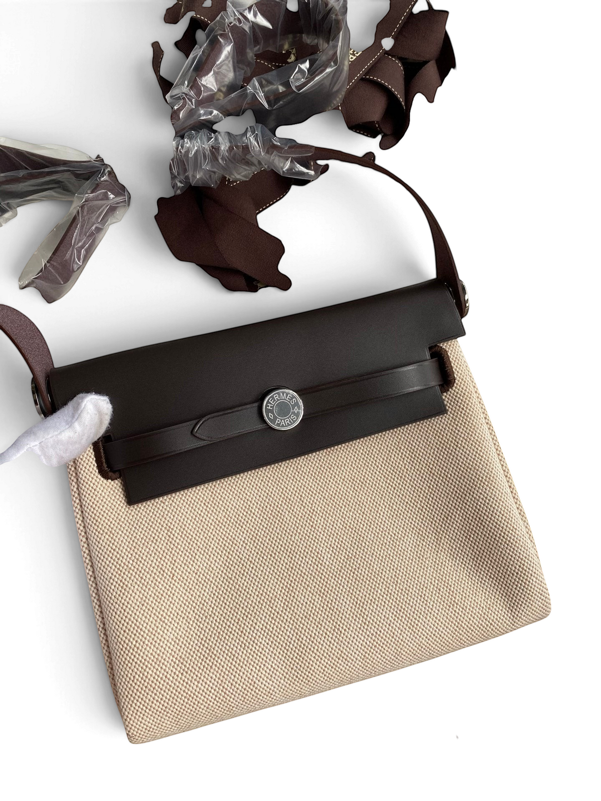 Mini Herbag 20 cm — Ebony / Silver Hardware image 1