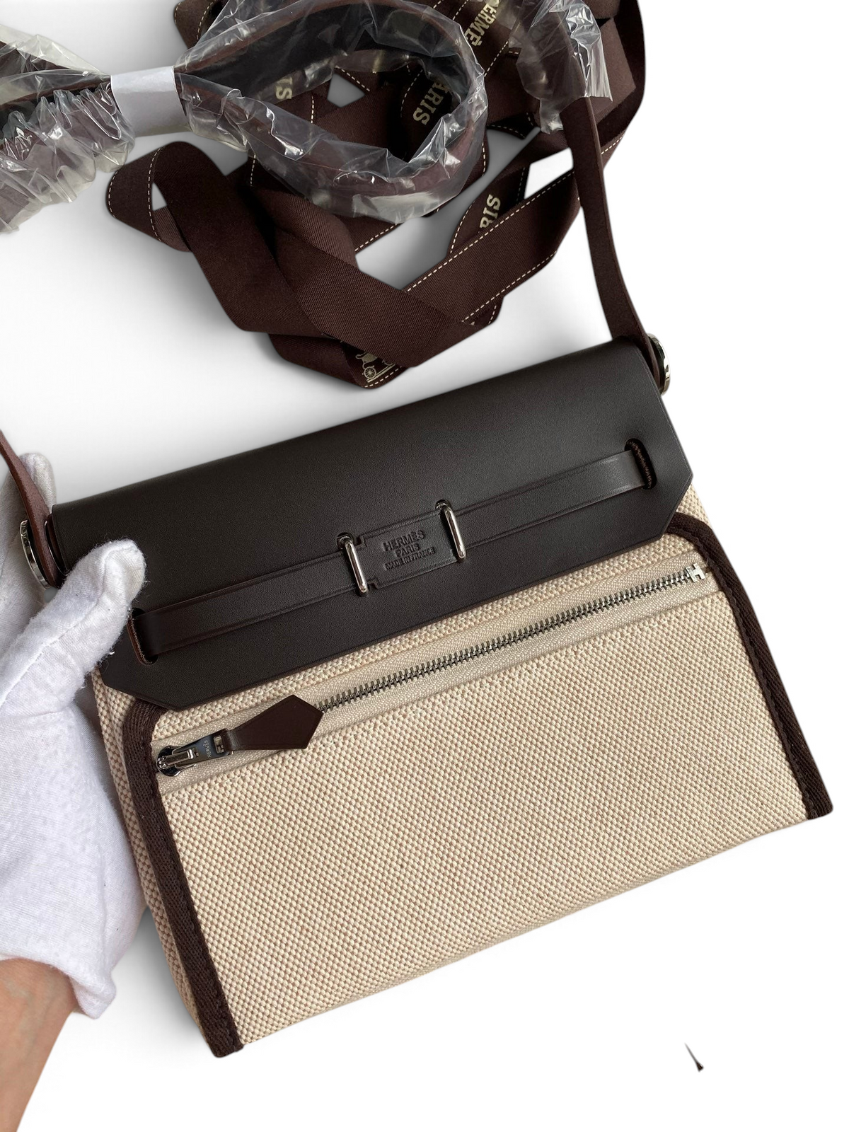 Mini Herbag 20 cm — Ebony / Silver Hardware image 2