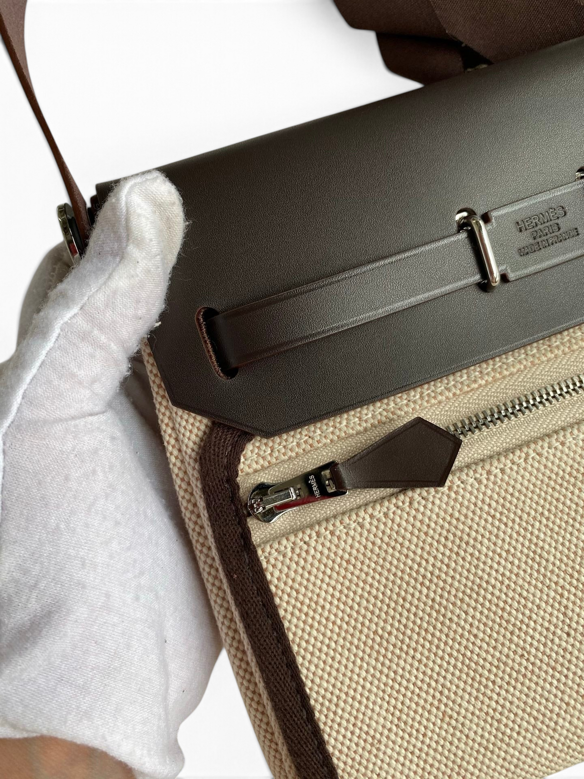 Mini Herbag 20 cm — Ebony / Silver Hardware image 5