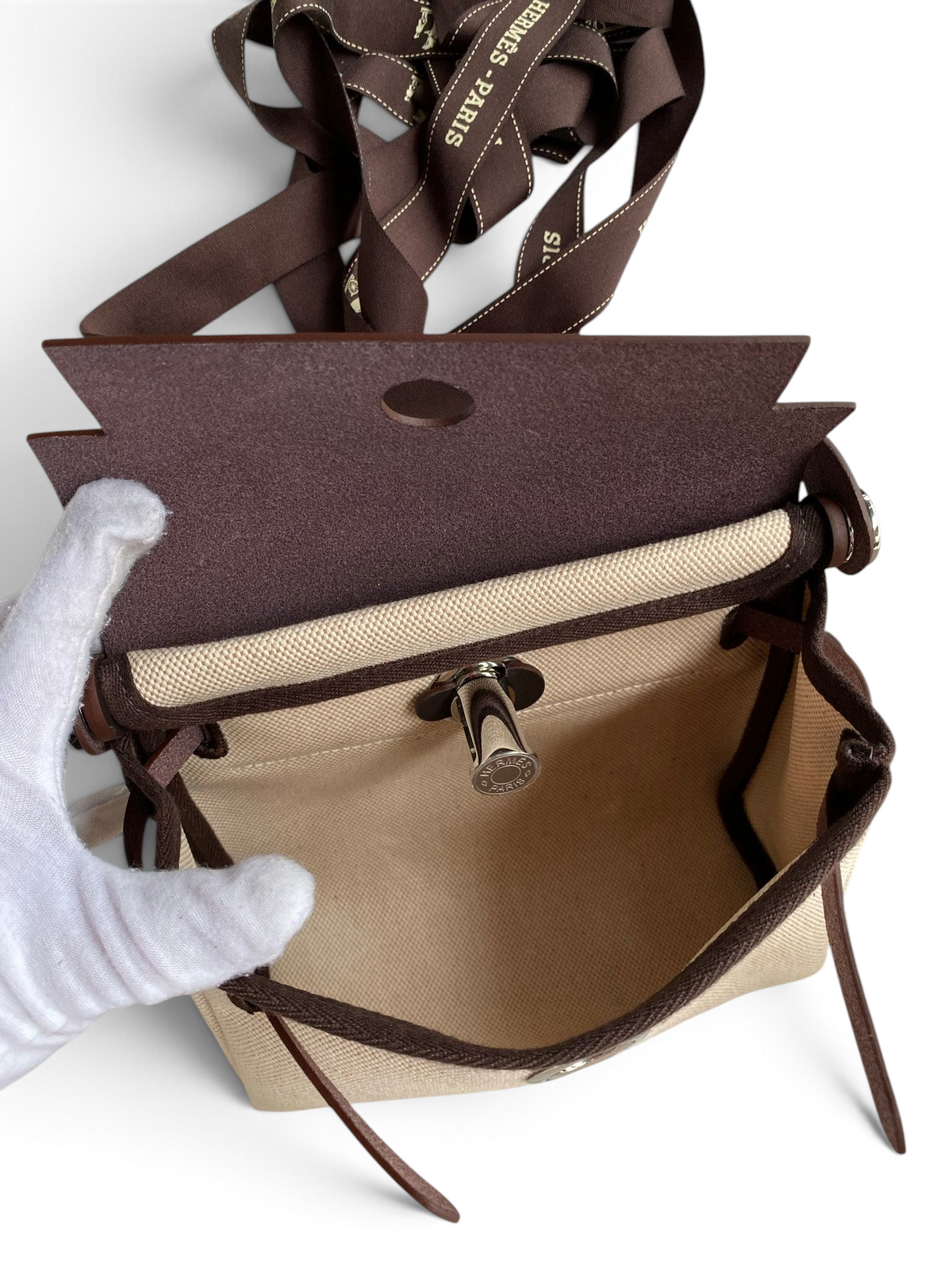 Mini Herbag 20 cm — Ebony / Silver Hardware image 8