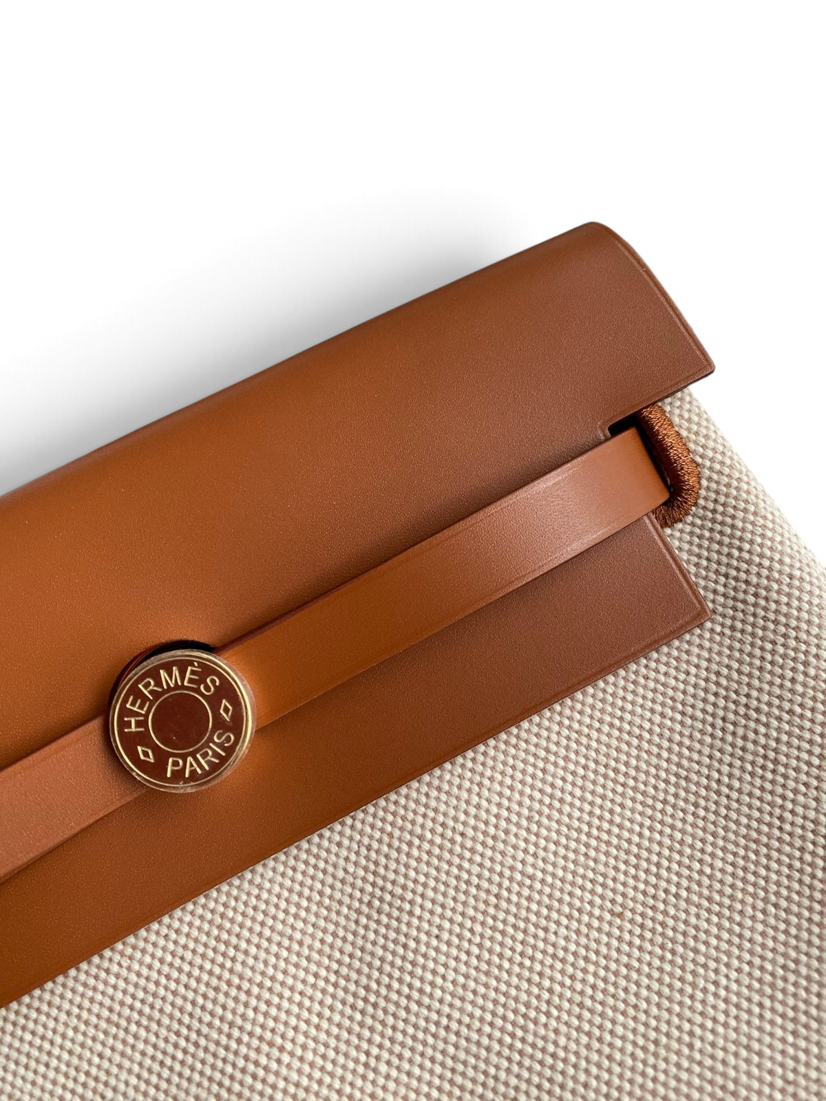Mini Herbag 20 cm — Gold Brown / Gold Hardware image 3
