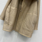 Shearling Reversible Coat – Sand Beige Edition