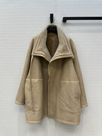 Shearling Reversible Coat – Sand Beige Edition
