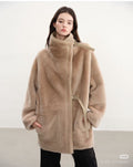 Shearling Reversible Coat – Sand Beige Edition