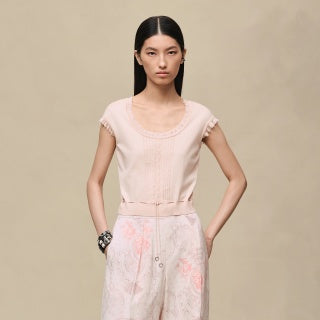 Silk-Blend Cap Sleeve Top – Refined Soft Elegance