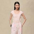 Silk-Blend Cap Sleeve Top – Refined Soft Elegance