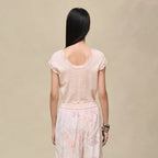 Silk-Blend Cap Sleeve Top – Refined Soft Elegance