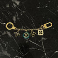 Monogram Flower Bag Charm & Key Holder