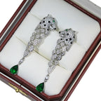 Panthère Emerald Tassel Earrings
