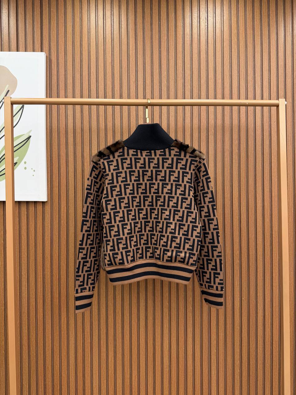 FF Logo Fur Jacket