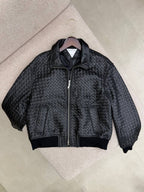 Intrecciato Leather Blouson Jacket