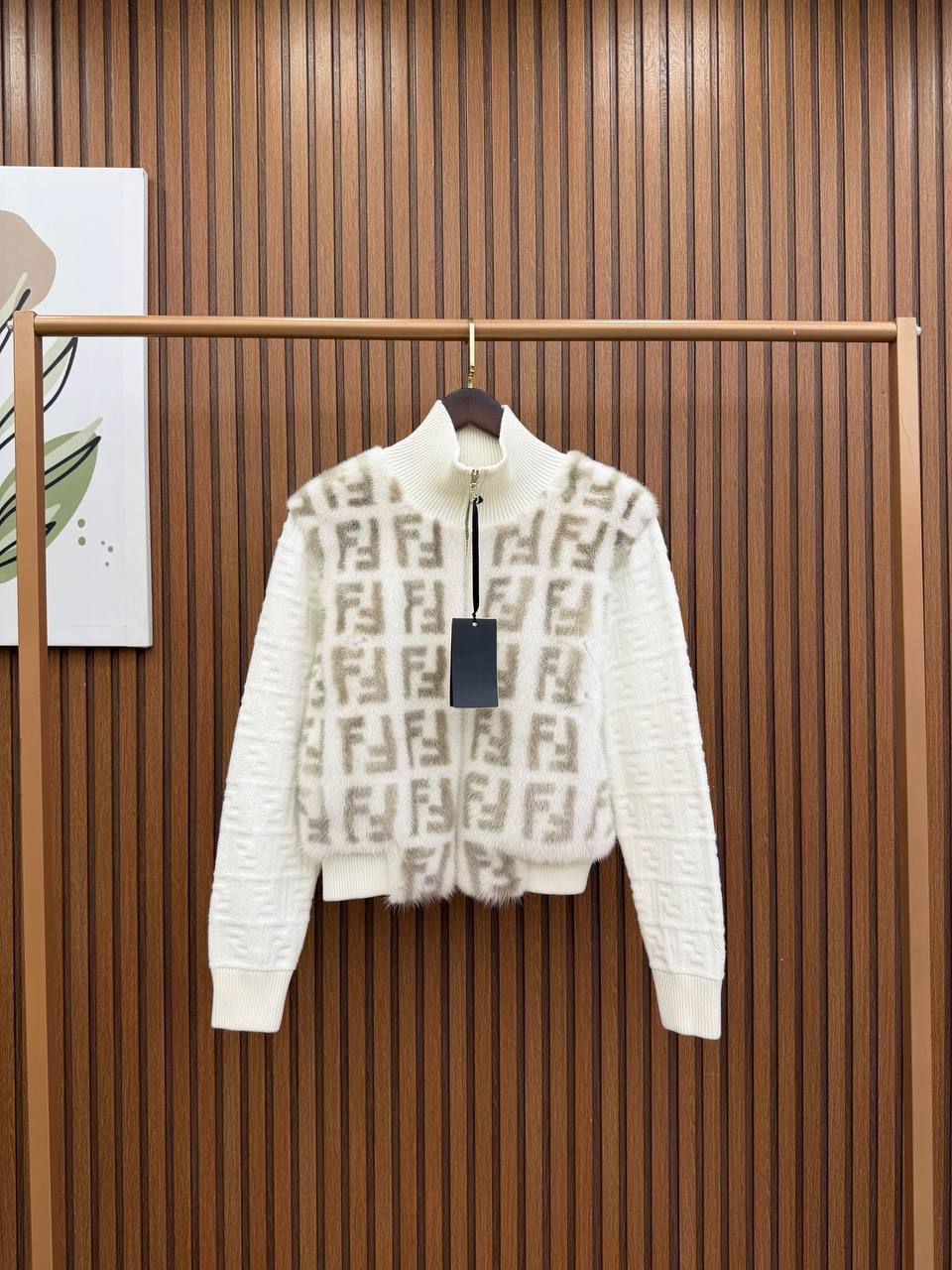 FF Logo Fur Jacket