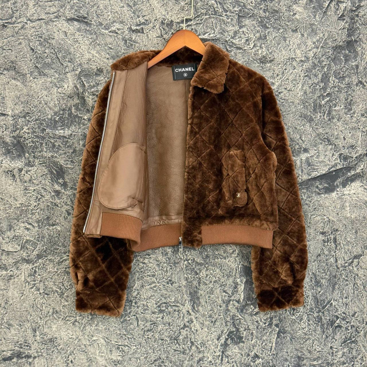 Merino Jacket Genuine Leather/Genuine Merino Fur