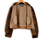 Merino Jacket Genuine Leather/Genuine Merino Fur