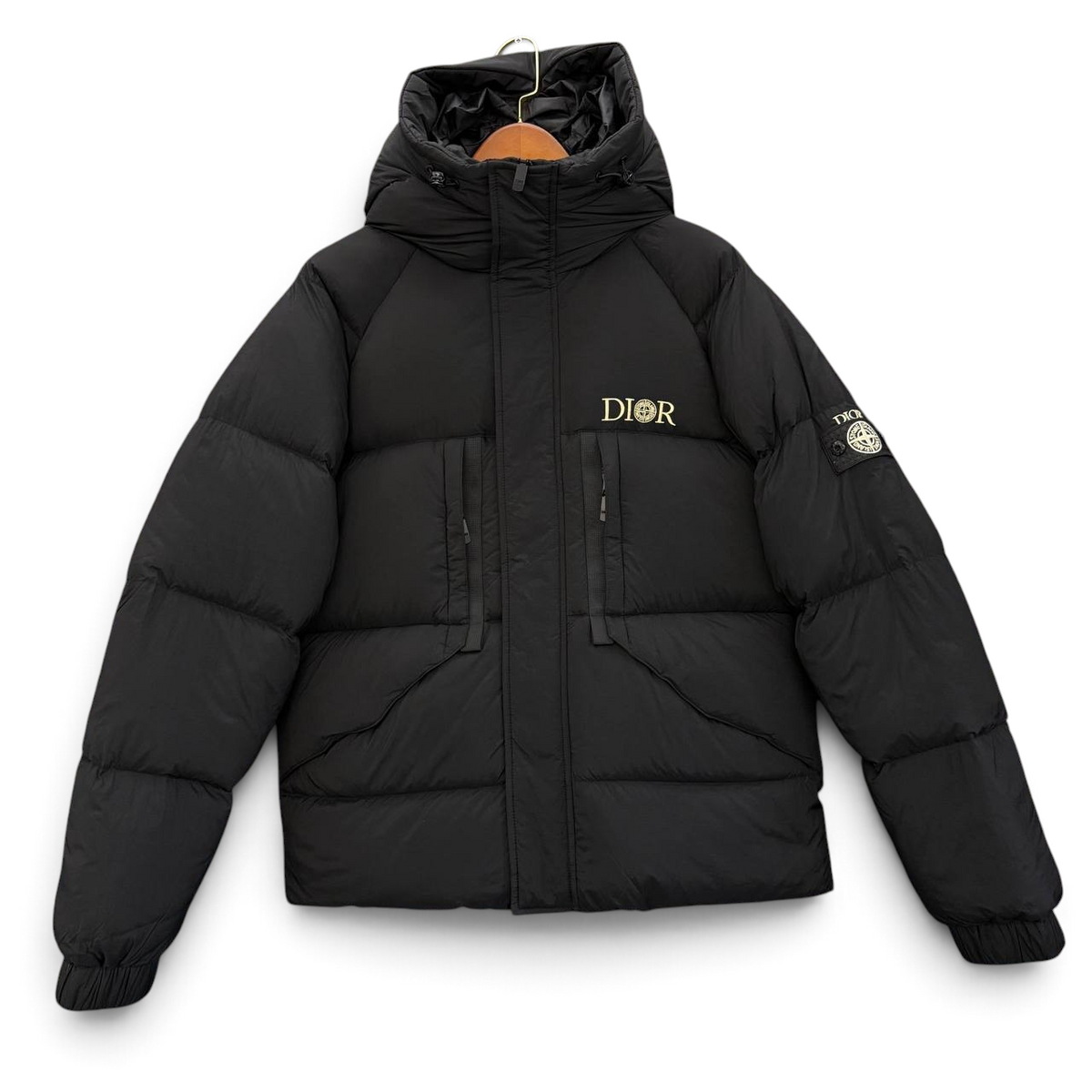 Hooded Puffer Jacket with Goose Down Jacket