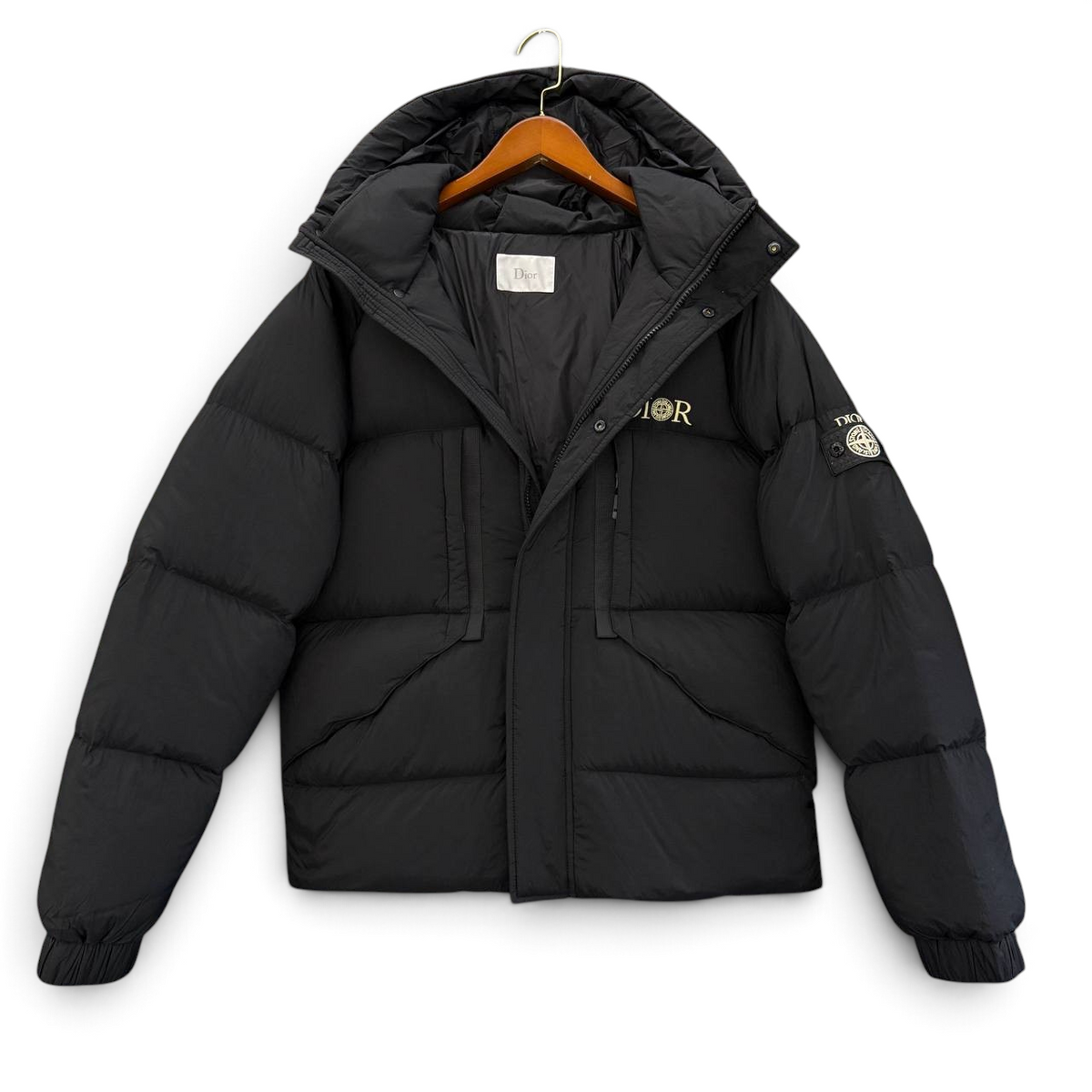 Hooded Puffer Jacket with Goose Down Jacket