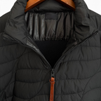 Padred Men’s Zip-Up Wool-Blend Cardigan with Goose Down