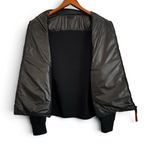 Padred Men’s Zip-Up Wool-Blend Cardigan with Goose Down