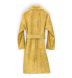 Quilted Suede Belted Coat – Fango Beige