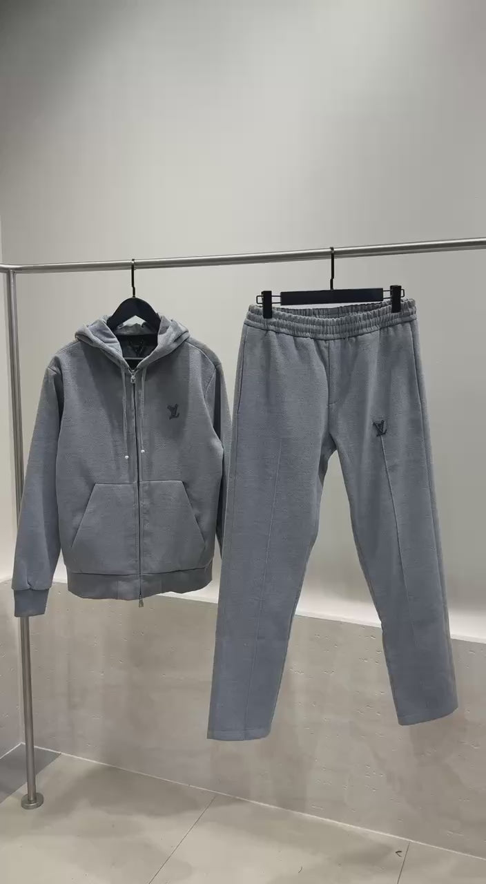 Tailored Technical Wool Hooded Tracksuit Set