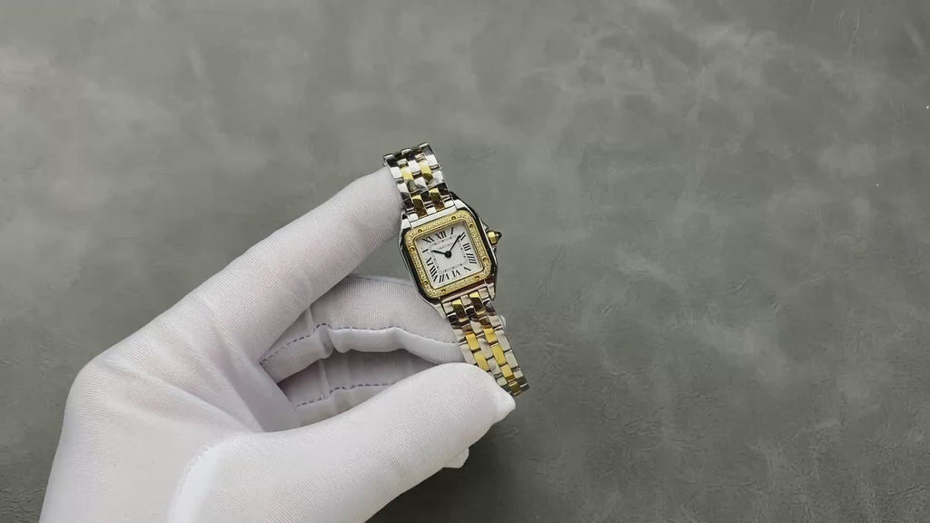 Panthère Gold-Tone Roman Dial Watch – 22mm