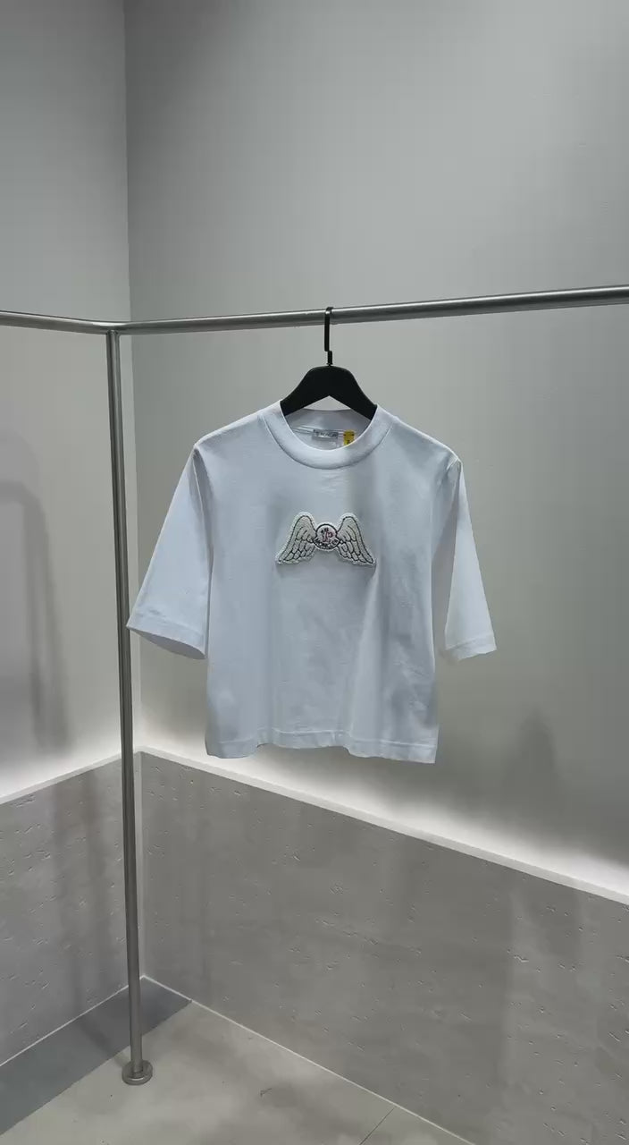 Mock Neck Wings T-shirt