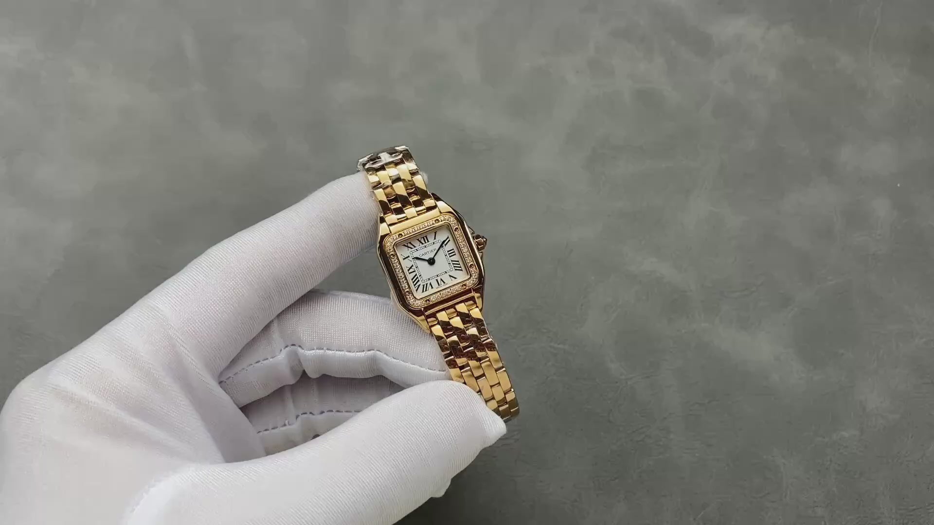 Panthère Gold-Tone Roman Dial Watch – 22mm