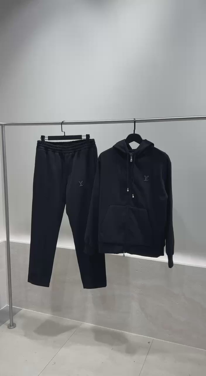 Tailored Technical Wool Hooded Tracksuit Set