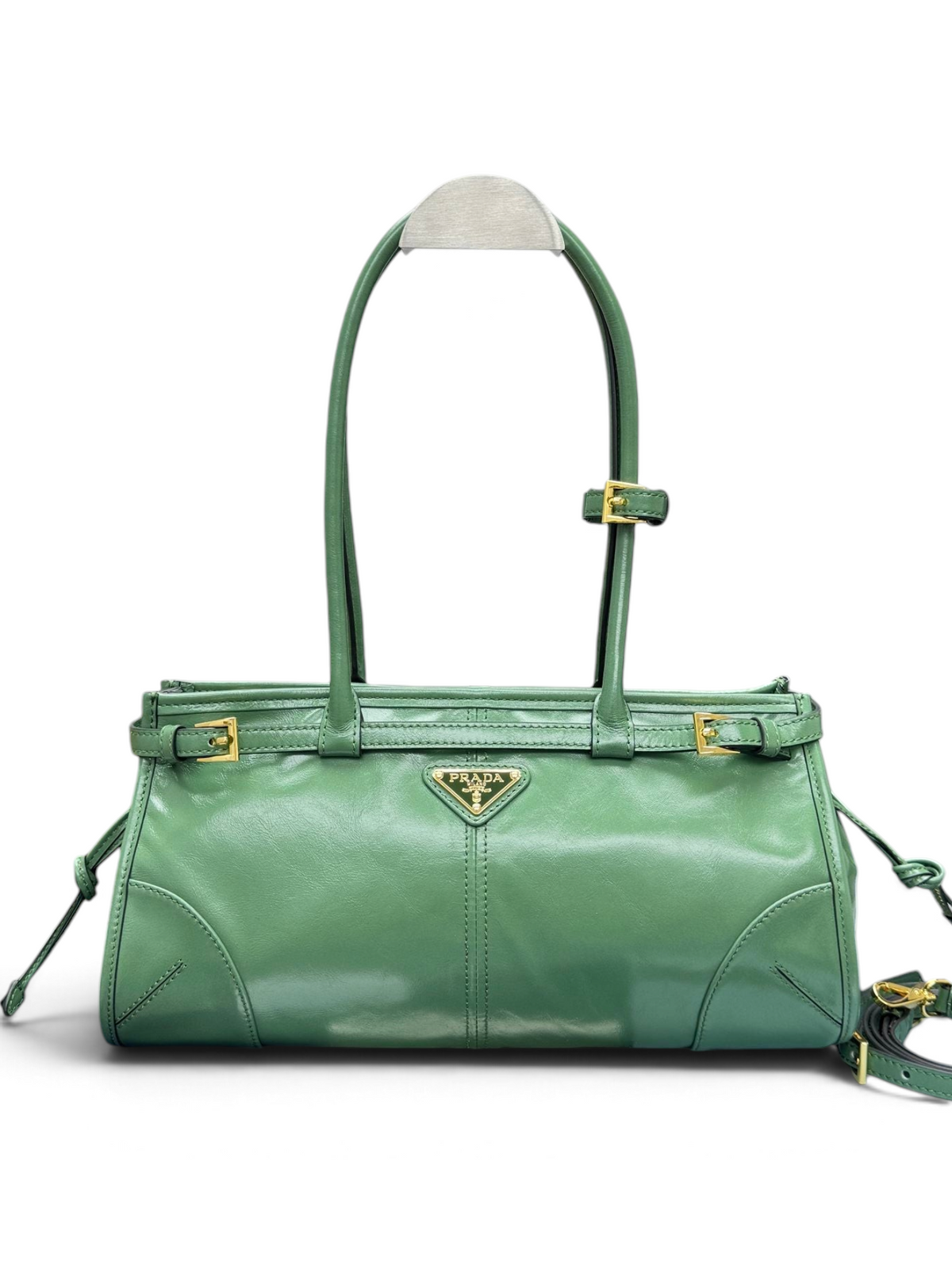Bonnie Medium dark green handbag front