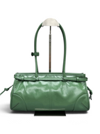 Bonnie Medium dark green handbag front view