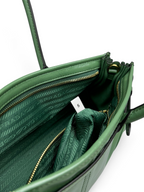 Bonnie Medium dark green bag interior view