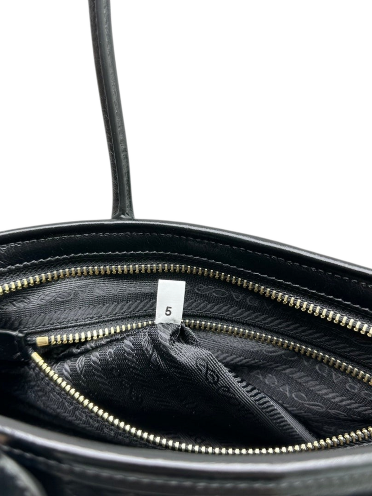 Bonnie Medium Waxed Leather Shoulder Bag – Black, view 8